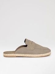 Marrón - Threadbare Faux Suede Penny Loafer Sandals - Imagen 1 de 4