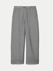 Jigsaw Black Chambray Cropped Trousers - Image 5 of 5