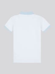 U.S. Polo Assn White Smart Two Tone Zip Polo Shirt - Image 2 of 3