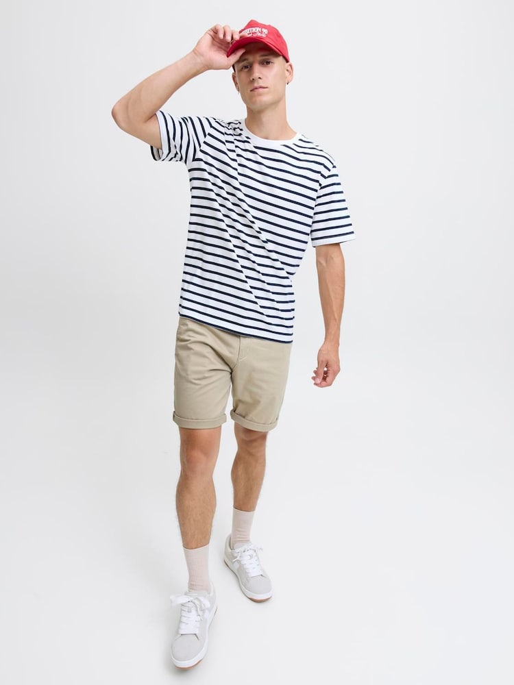 JACK & JONES Grey Regular Fit Chino Shorts - Image 2 of 8