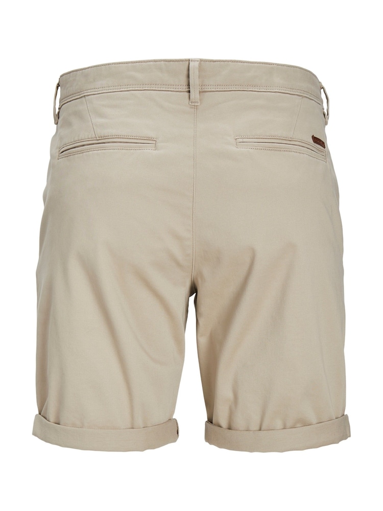 JACK & JONES Grey Regular Fit Chino Shorts - Image 7 of 7 JACK & JONES Grey Regular Fit Chino Shorts - Image 7 of 7