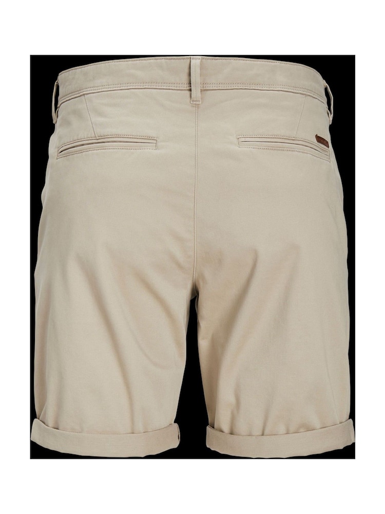 JACK & JONES Grey Regular Fit Chino Shorts - Image 8 of 8