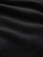 Czarny - Supersoft Short Sleeve Open Neck Polo Top - Obraz 7 z 7