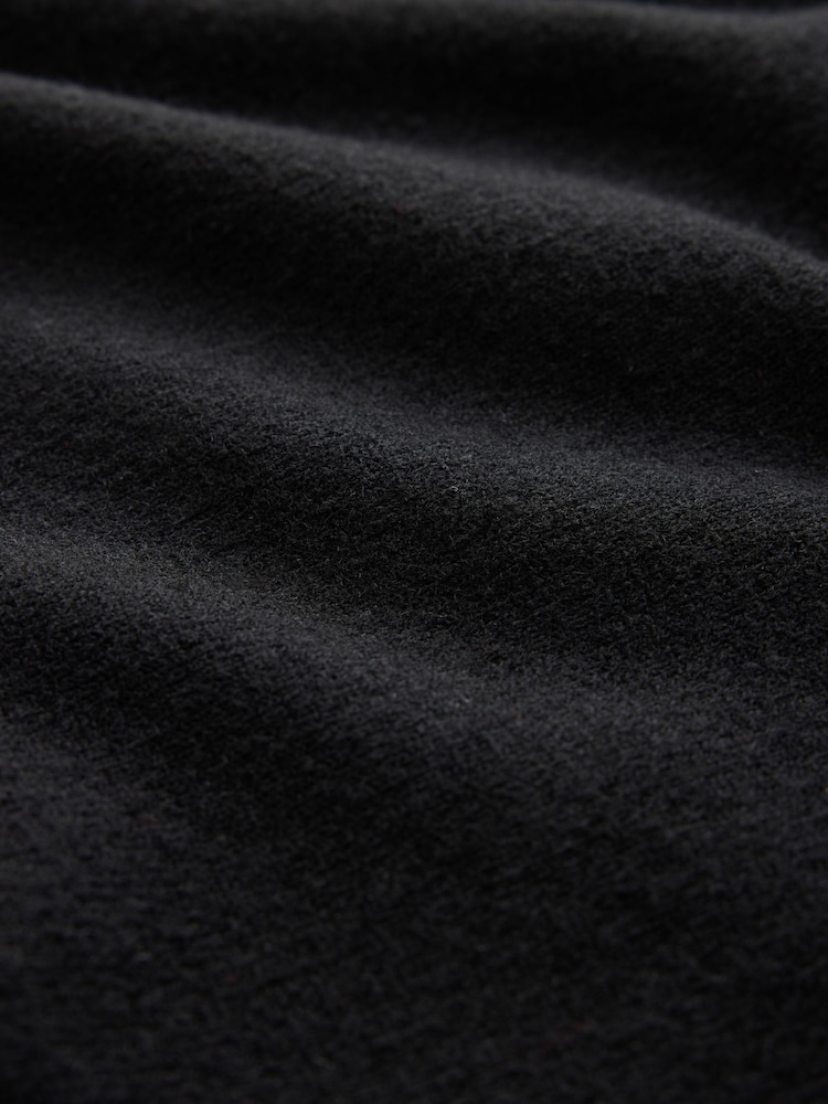 Czarny - Supersoft Short Sleeve Open Neck Polo Top - Obraz 7 z 7 Czarny - Supersoft Short Sleeve Open Neck Polo Top - Obraz 7 z 7