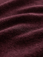Burgundy Red - Supersoft Short Sleeve Knitted Jumper - Larawan 3 ng 3