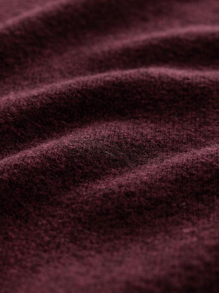 Burgundy Red - Supersoft Short Sleeve Knitted Jumper - Larawan 3 ng 3 Burgundy Red - Supersoft Short Sleeve Knitted Jumper - Larawan 3 ng 3