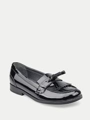Start-Rite Black Sketch Slip-On Tassle Loafer Senior School Shoes - Image 3 of 6