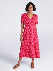 Mountain Warehouse Red Como Printed Tea Dress - Image 1 of 8