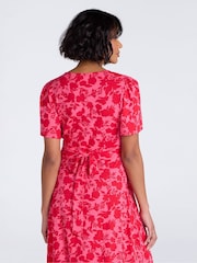 Mountain Warehouse Red Como Printed Tea Dress - Image 3 of 8