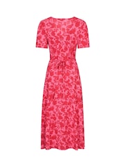 Mountain Warehouse Red Como Printed Tea Dress - Image 7 of 8