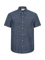 Mountain Warehouse Blue Tropical Printed Short Sleeved Shirt - Image 1 of 4