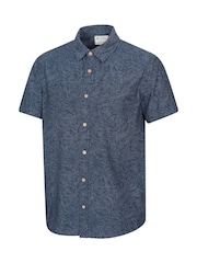 Mountain Warehouse Blue Tropical Printed Short Sleeved Shirt - Image 2 of 4