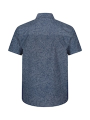 Mountain Warehouse Blue Tropical Printed Short Sleeved Shirt - Image 3 of 4