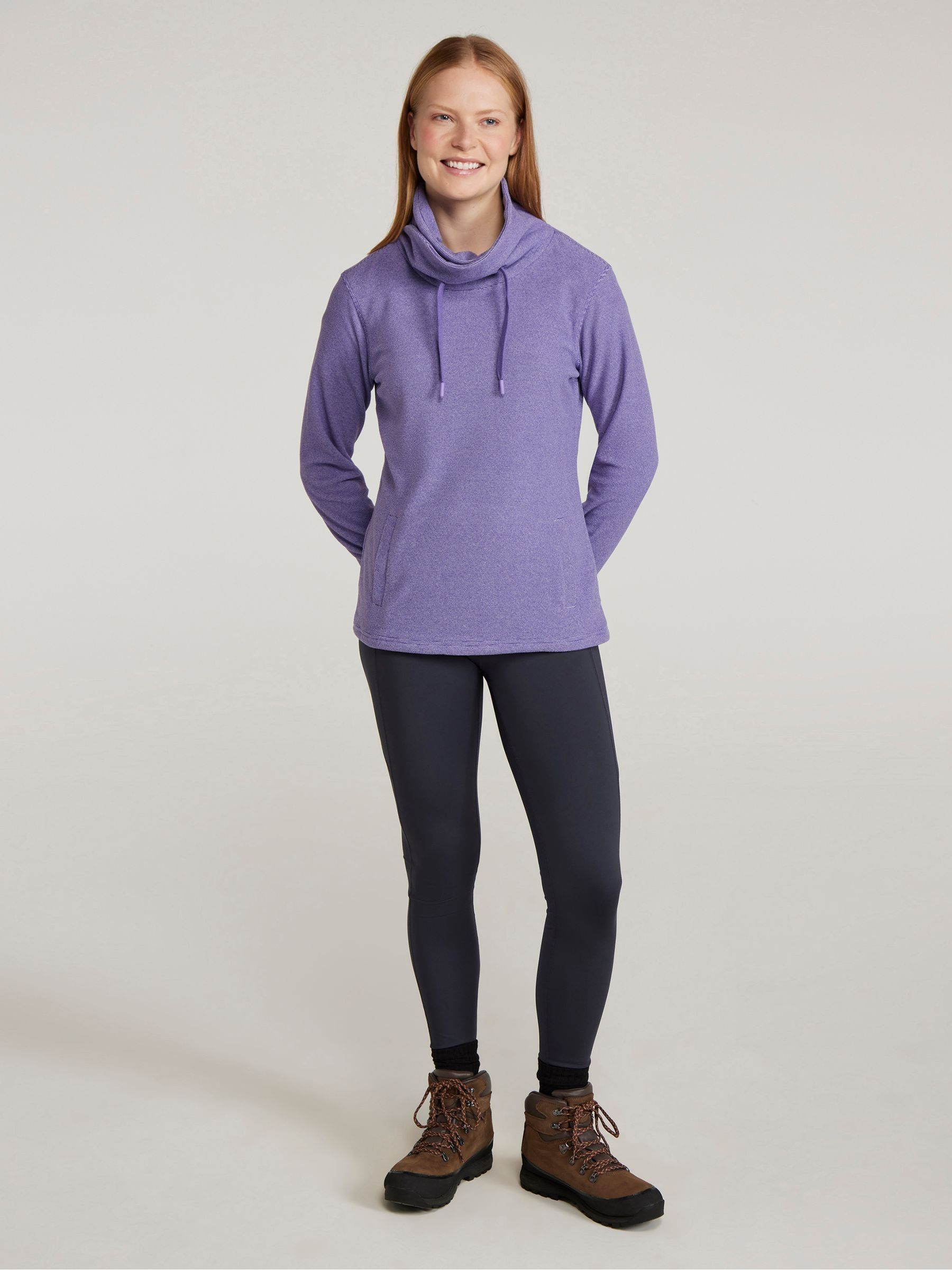 Buy Mountain Warehouse Purple Womens Hebridean Cowl Neck Fleece