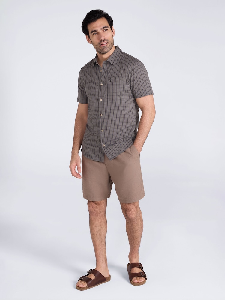 Mountain Warehouse Grey Holiday Short Sleeve Shirt - Image 2 of 4 Mountain Warehouse Grey Holiday Short Sleeve Shirt - Image 2 of 4