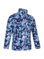 Mountain Warehouse Blue Endeavour Printed Half-Zip Fleece - Image 2 of 5