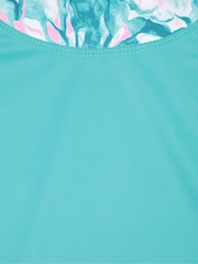 Mountain Warehouse Blue Long Sleeved Printed Kids Rash Vest - Image 4 of 4