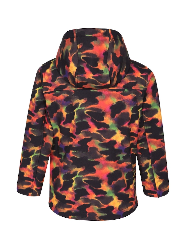 Oransje - Mountain Warehouse Exodus Kids Printed vanntett Softshell Jakke - Bilde 2 av 4 Oransje - Mountain Warehouse Exodus Kids Printed vanntett Softshell Jakke - Bilde 2 av 4