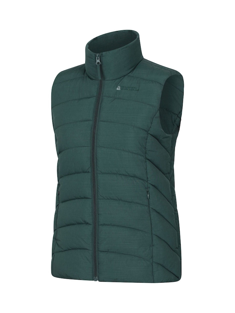 Mountain Warehouse Forest Green Opal Water-Resistant Padded Gilet - Image 1 of 4