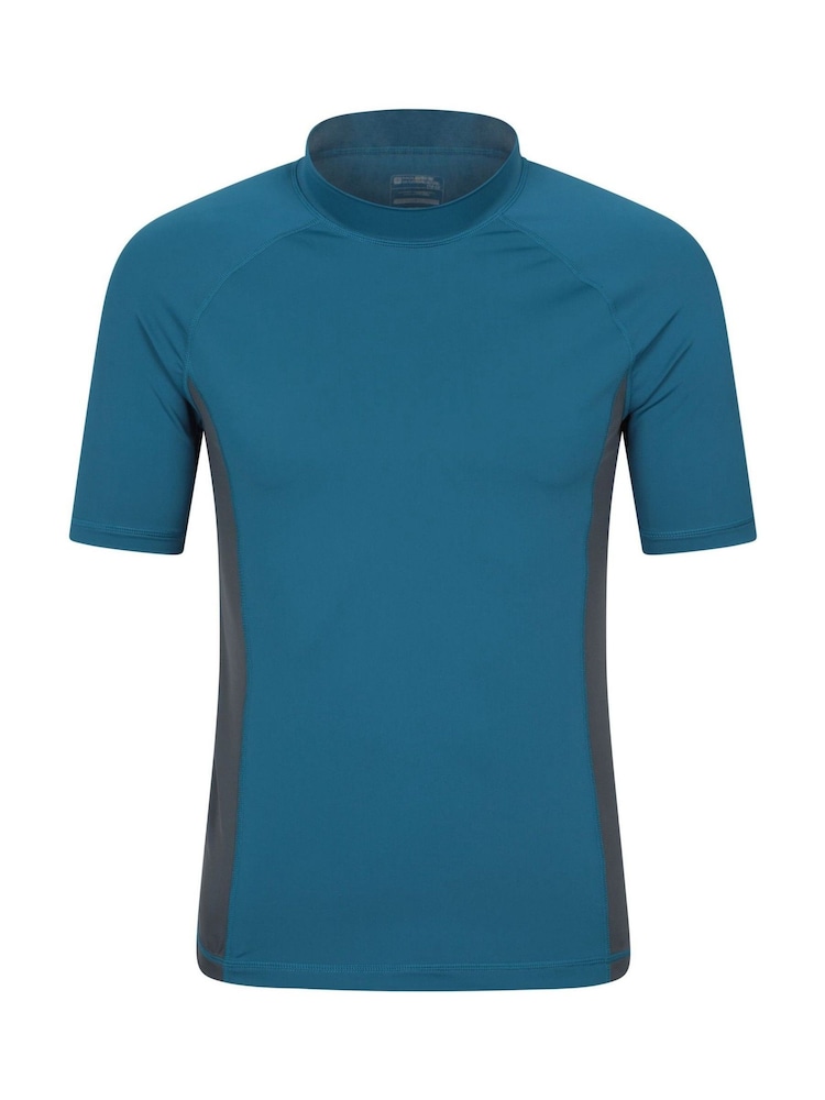Mountain Warehouse Blue UV Rash Vest - Image 1 of 5 Mountain Warehouse Blue UV Rash Vest - Image 1 of 5