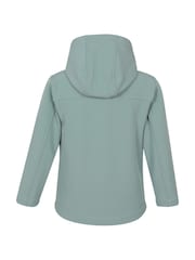 Mountain Warehouse Sage Green Exodus Kids Water Resistant Softshell Jacket - Image 3 of 6