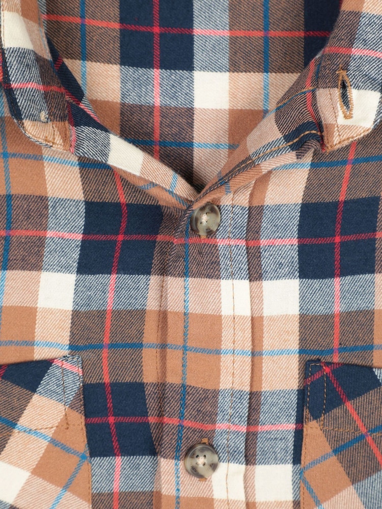 Mountain Warehouse Natural Maine Flannel Long Sleeve Shirt - Image 4 of 4 Mountain Warehouse Natural Maine Flannel Long Sleeve Shirt - Image 4 of 4
