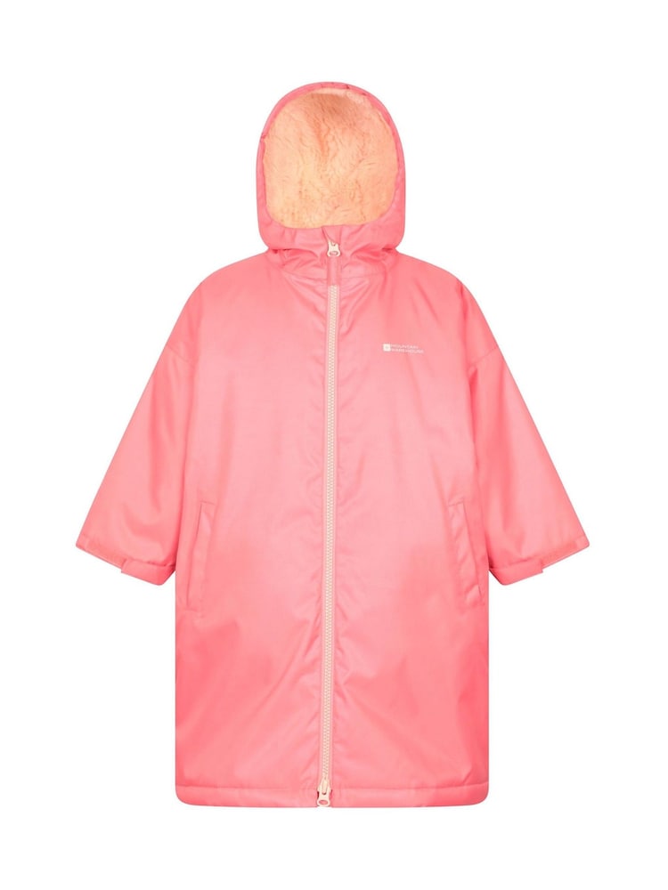 Mountain Warehouse Pink Tidal Kids Waterproof Changing Robe - Image 1 of 5 Mountain Warehouse Pink Tidal Kids Waterproof Changing Robe - Image 1 of 5