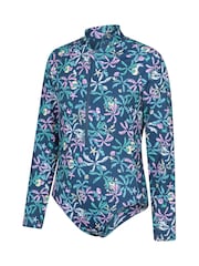 Mountain Warehouse Blue Mira Kids Rash Swimsuit - Image 2 of 4