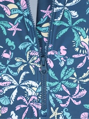 Mountain Warehouse Blue Mira Kids Rash Swimsuit - Image 4 of 4