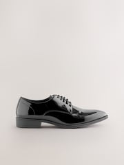 Black Wide Fit Patent Derby Shoes - Image 5 of 8