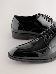 Black Wide Fit Patent Derby Shoes - Image 8 of 8