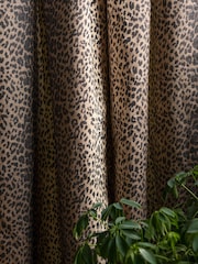 Rockett St George Leopard Love Pencil Pleat Blackout Curtains - Image 3 of 8