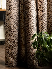Rockett St George Leopard Love Pencil Pleat Blackout Curtains - Image 6 of 8