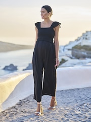 Seraphine Maternity Shirred Jumpsuit - תמונה 1 מתוך 7