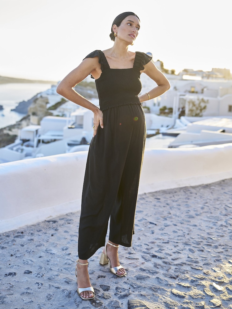 Seraphine Maternity Shirred Jumpsuit - תמונה 2 מתוך 7 Seraphine Maternity Shirred Jumpsuit - תמונה 2 מתוך 7