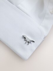 Sølv Tone dinosaur - Novelty Manchetknapper - Billede 1 af 3