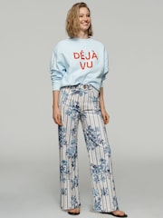 Anthropologie Maeve The Colette High-Rise Wide-Leg White Jeans - Image 2 of 5