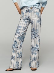 Anthropologie Maeve The Colette High-Rise Wide-Leg White Jeans - Image 4 of 5