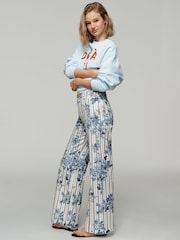 Anthropologie Maeve The Colette High-Rise Wide-Leg White Jeans - Image 5 of 5