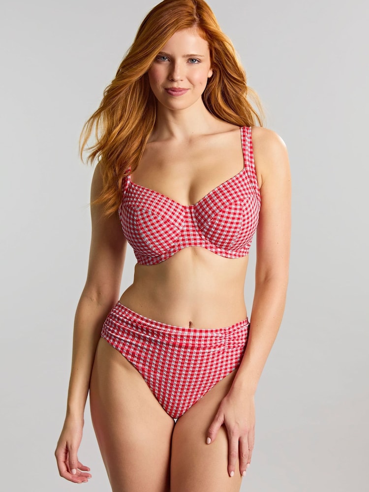 Panache Red Gingham Olivia Full Cup Bikini - Image 1 of 3