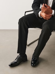 Black Glitter Panel Derby Shoes - Image 7 of 7