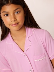 روز وردي - حزمة Lipsy Jersey Shirt And Long Leg بيجامات (5-16yrs) - صورة 3 من 5