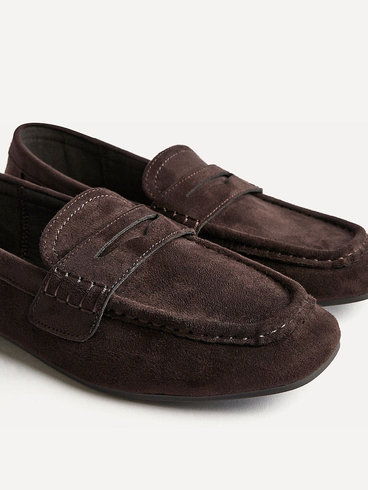 Linzi Brown Edition Square Toe Penny Loafers - Image 5 of 5 Linzi Brown Edition Square Toe Penny Loafers - Image 5 of 5