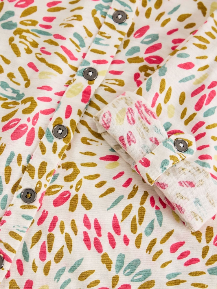 White Stuff White Annie Jersey Shirt - Image 6 of 6