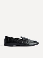 Crno - Linzi Edition Square Toe Penny Loafers - Slika 2 od 6