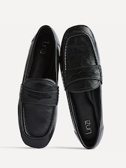 Crno - Linzi Edition Square Toe Penny Loafers - Slika 5 od 6