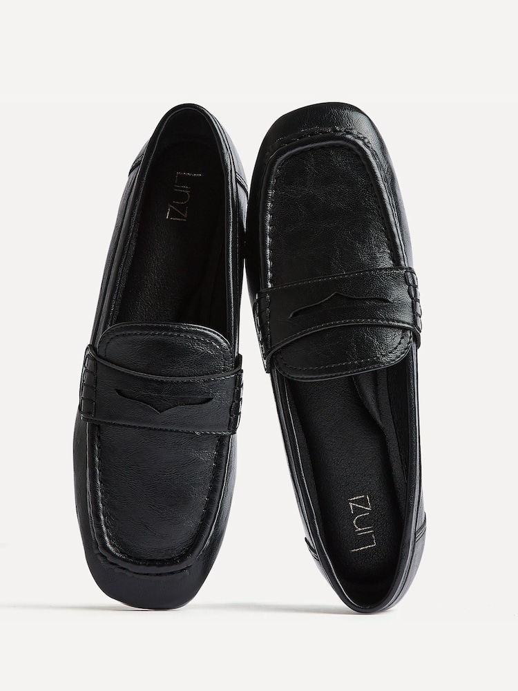 Linzi Black Edition Square Toe Penny Loafers - Image 5 of 5 Linzi Black Edition Square Toe Penny Loafers - Image 5 of 5