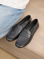 Crno - Linzi Edition Square Toe Penny Loafers - Slika 6 od 6