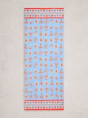 White Stuff Blue Callie Printed Scarf - Image 1 of 3