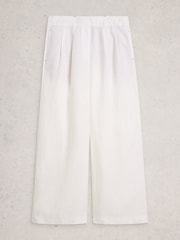 White Stuff White Sasha Wide Leg Linen Trousers - Image 5 of 6